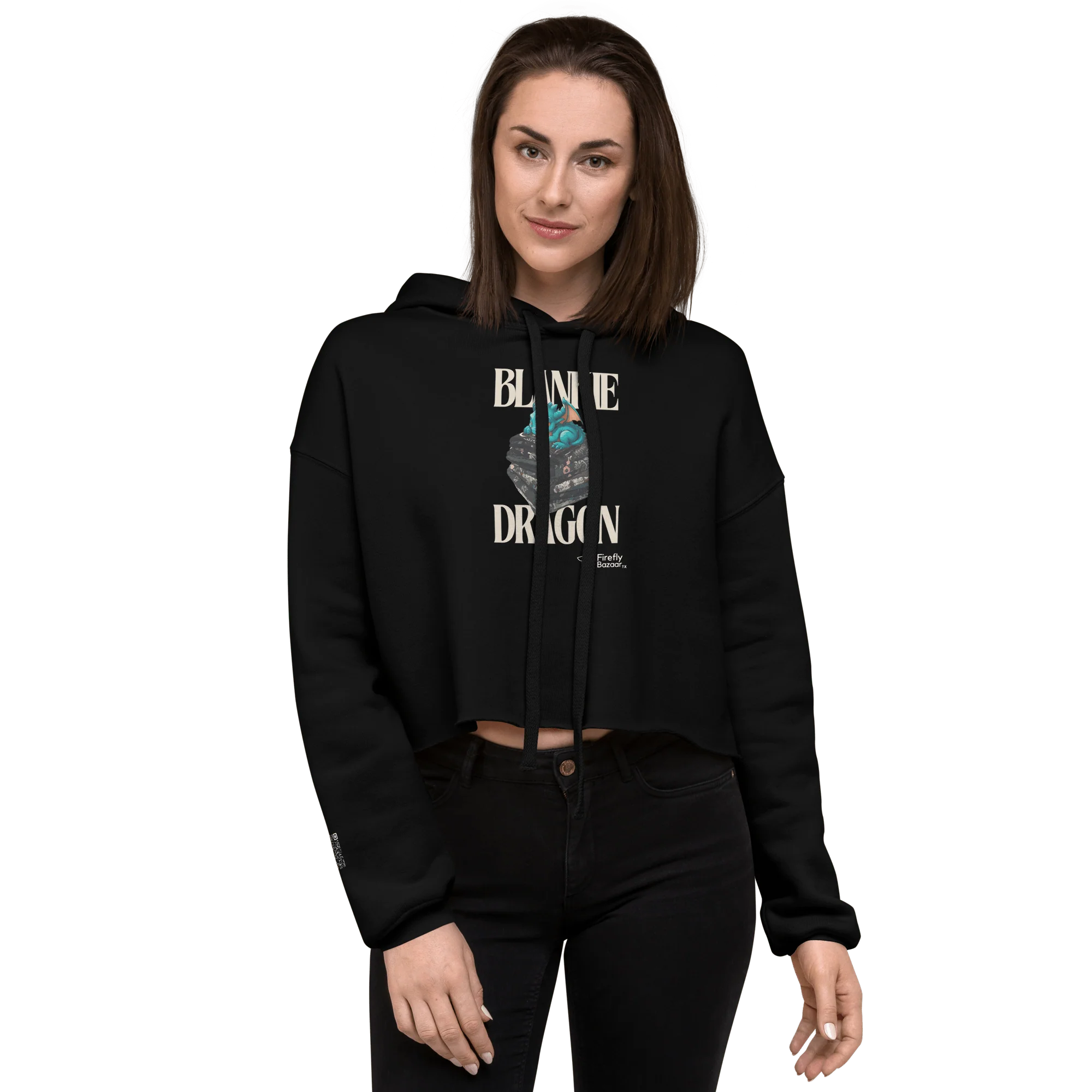 Blankie Dragon Crop Hoodie