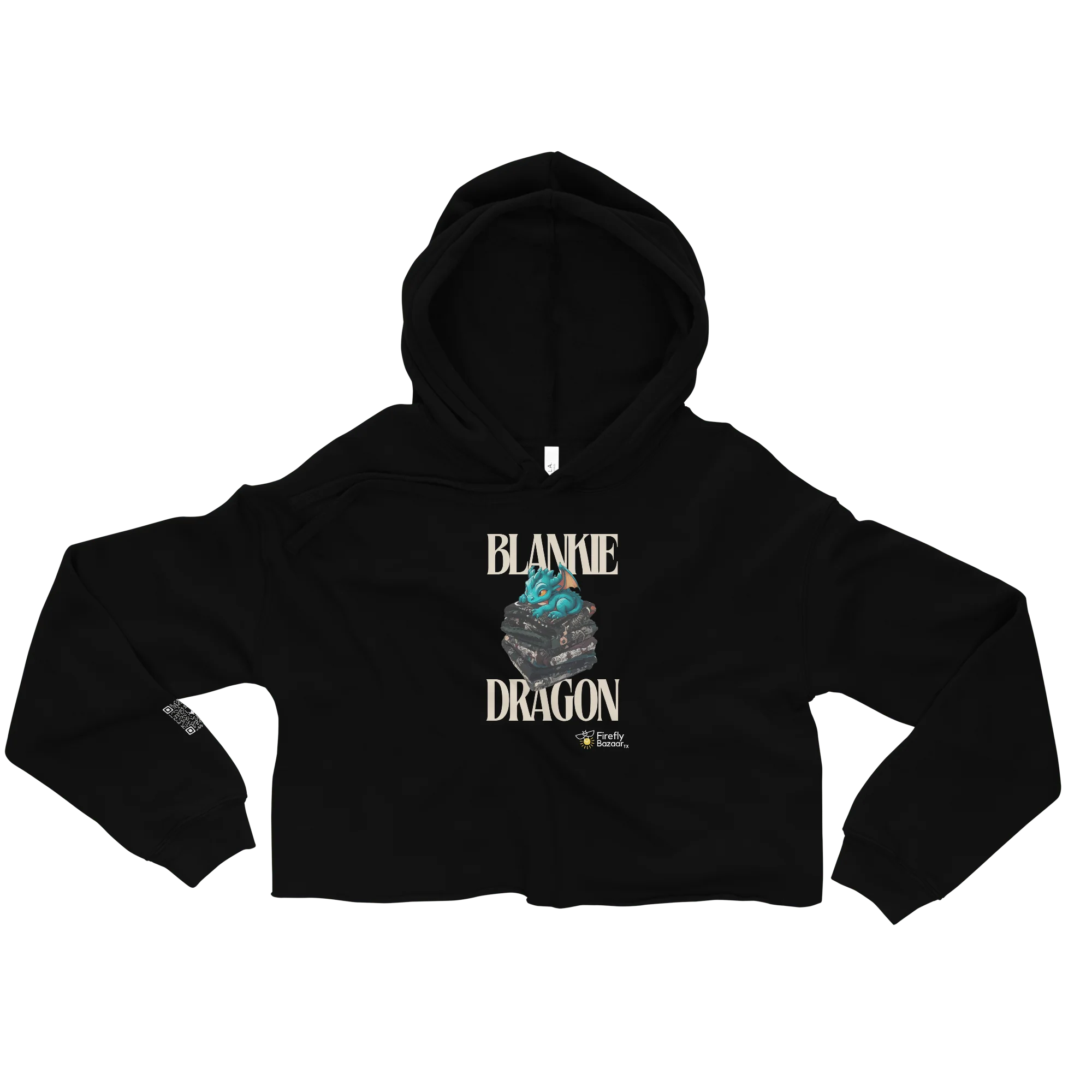 Blankie Dragon Crop Hoodie - Image 3