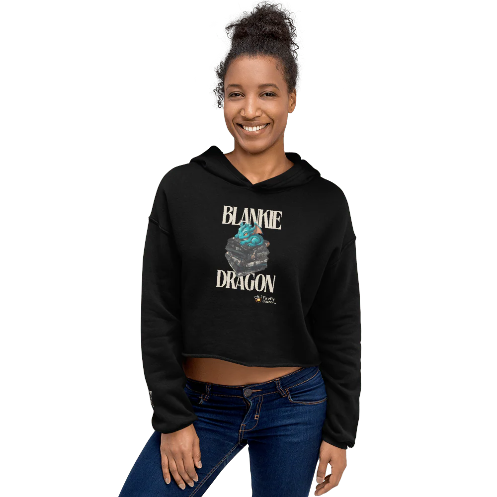 Blankie Dragon Crop Hoodie - Image 5