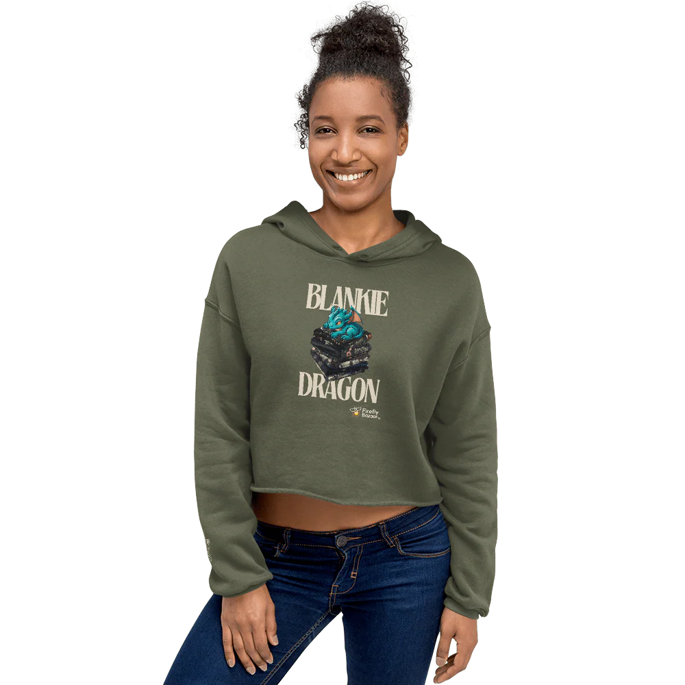 Blankie Dragon Crop Hoodie - Image 8