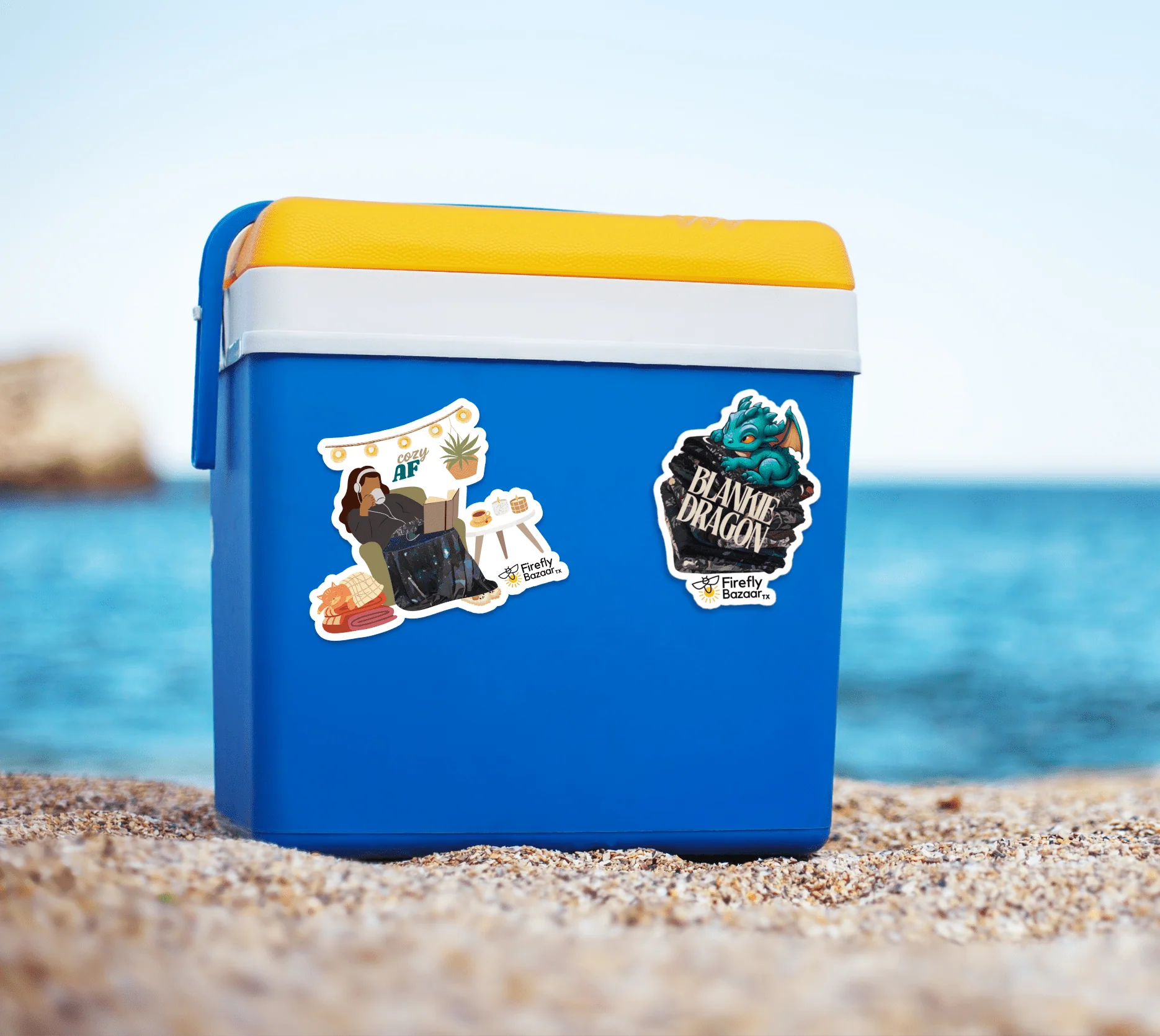 Cozy AF - Thick Vinyl Stickers - Image 3
