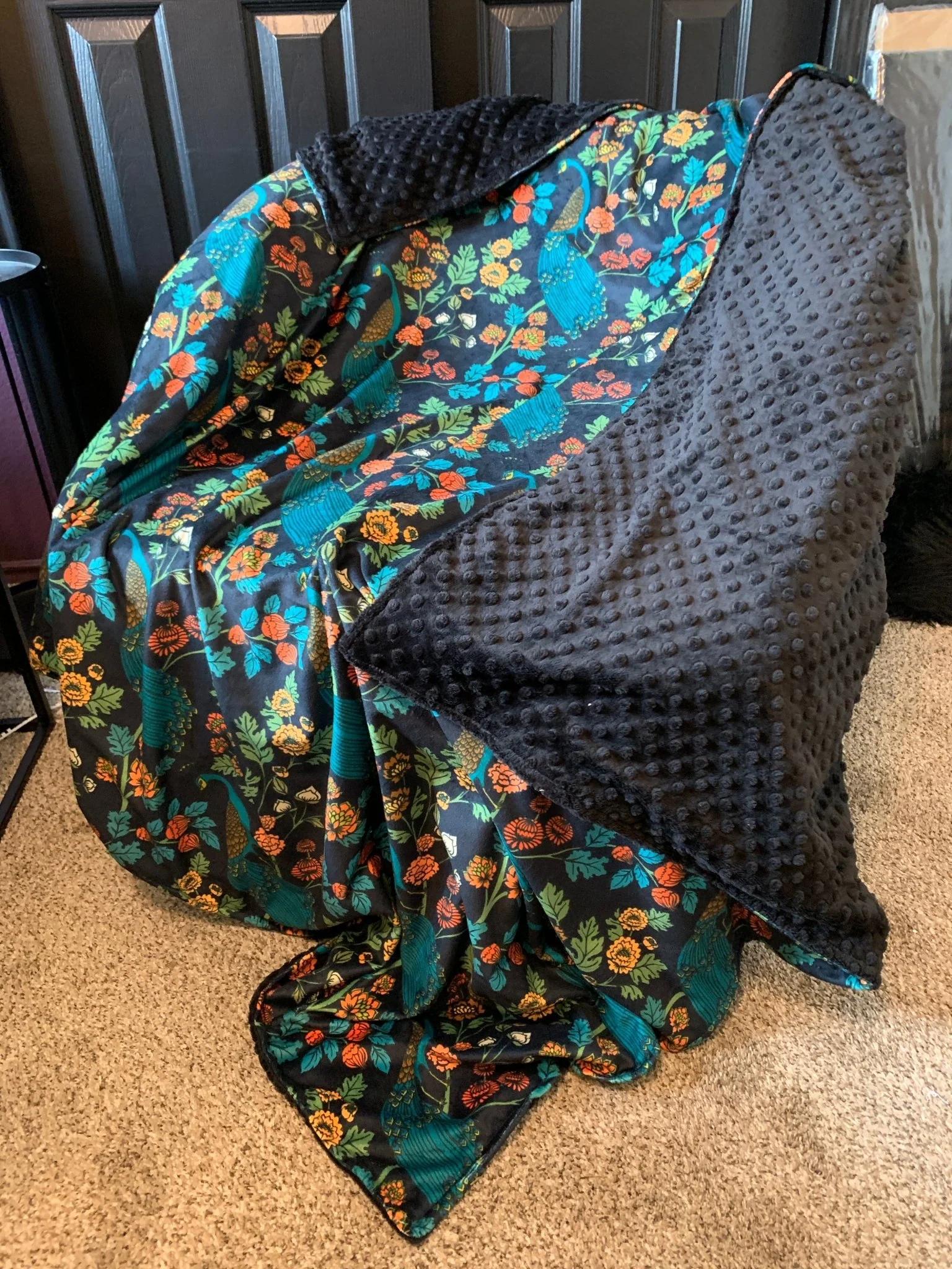 Custom Grownup Blankies - Eclectic, Minky Blanket - Image 18