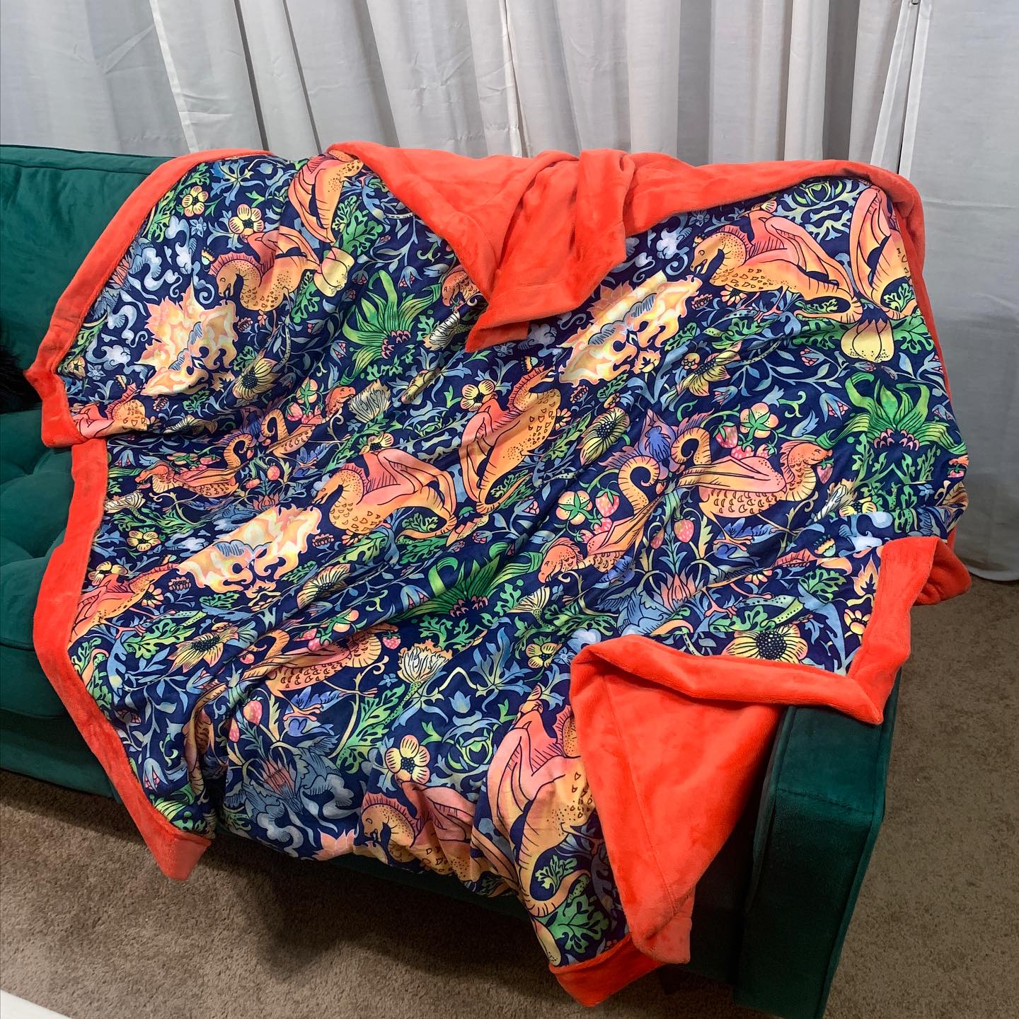 Custom Grownup Blankies - Eclectic, Minky Blanket - Image 27