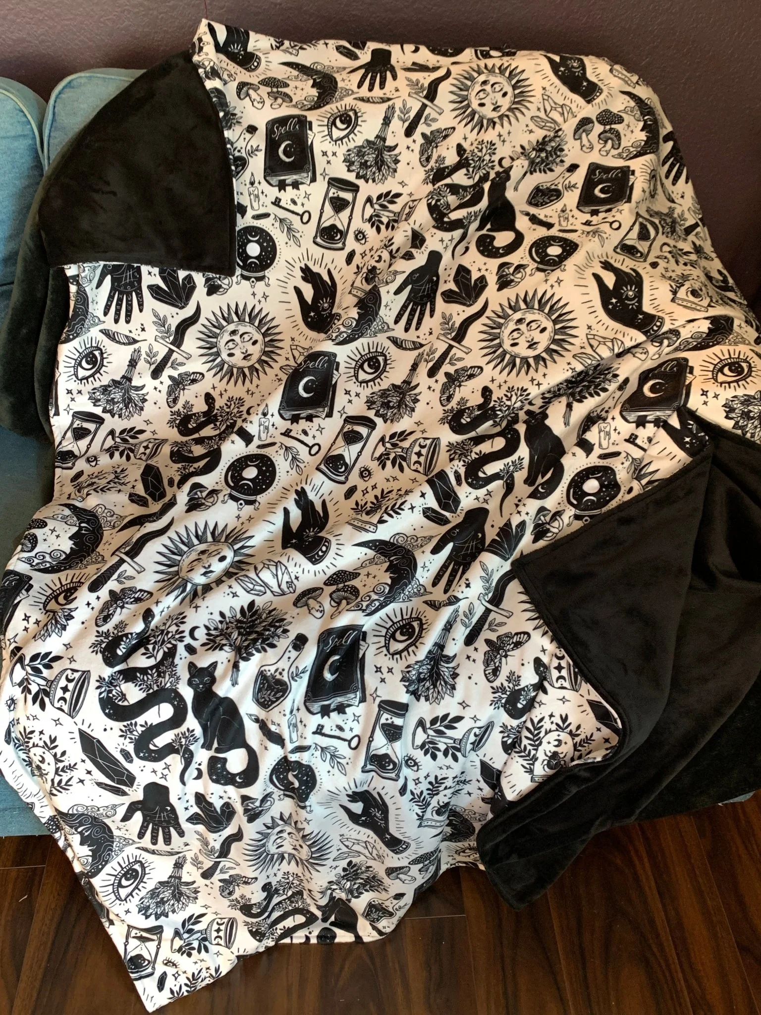 Custom Grownup Blankies - Dark Collection, Minky Blanket - Image 56