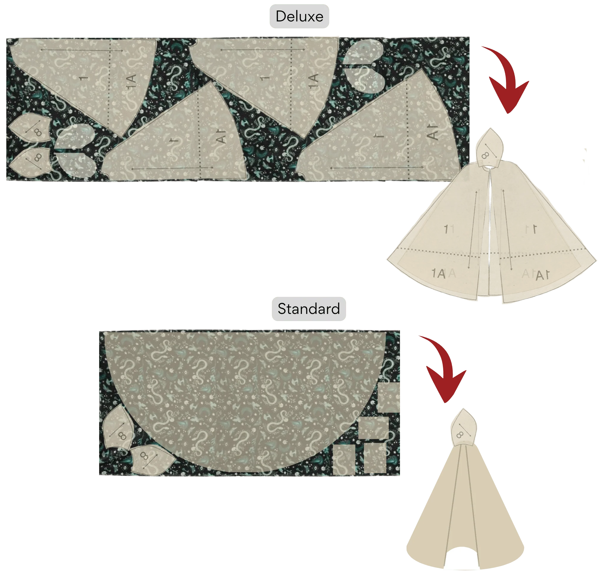 Deluxe Minky Cloak - Customizable Hooded Cape - Image 5