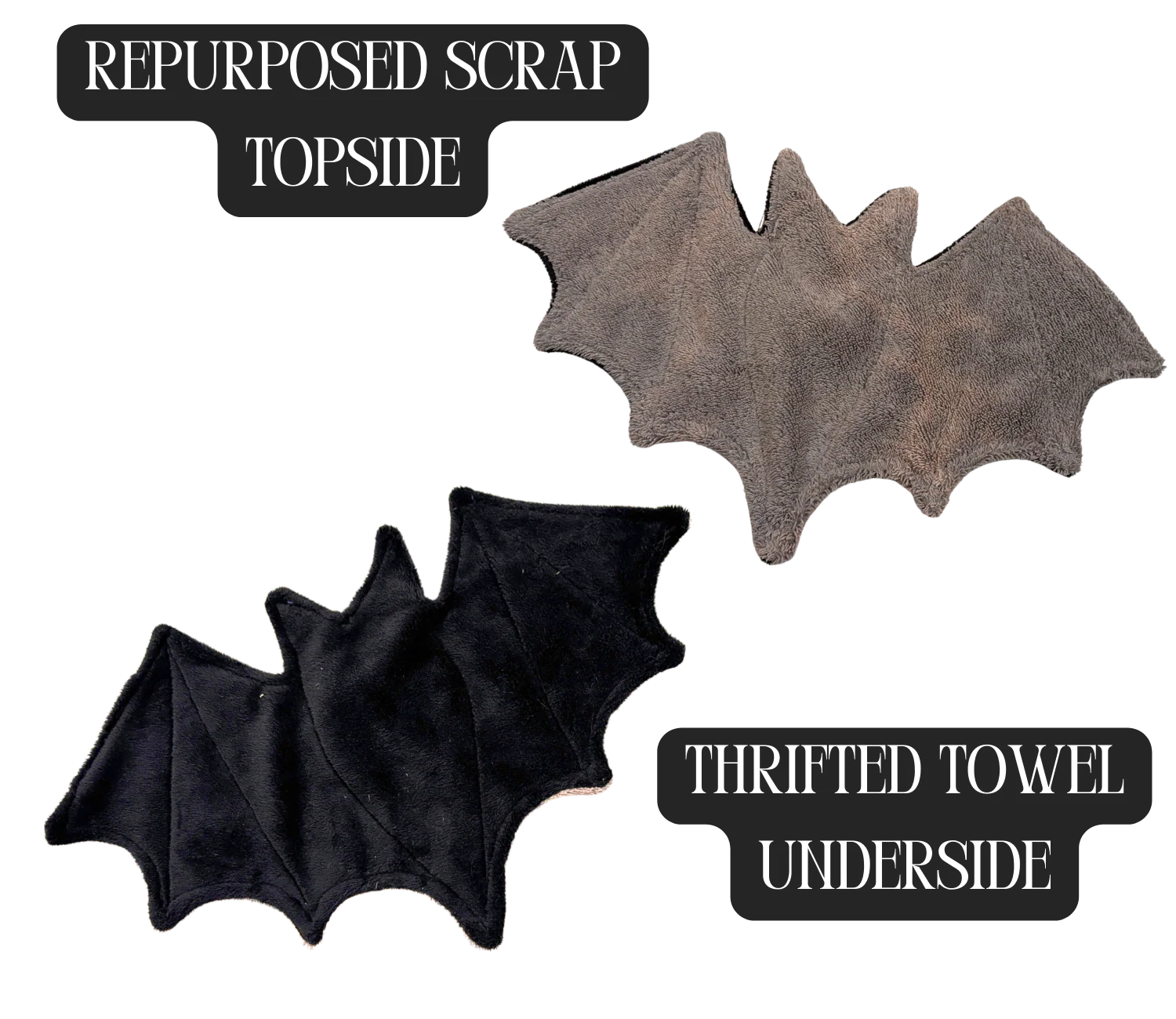 Floor Bat - Handmade Scrap Upcycled Floor Towel Spill Cleanup Rag - Image 2