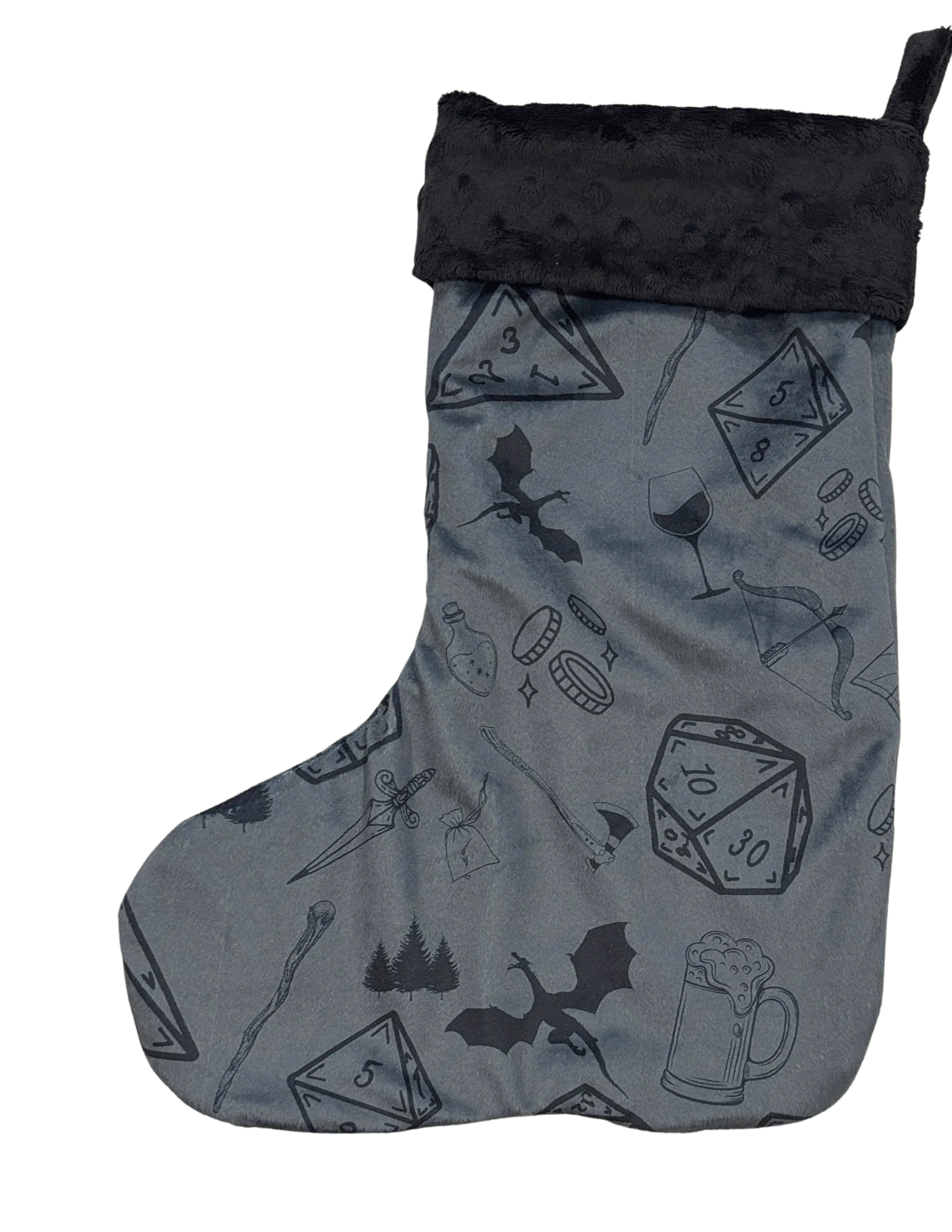 Stockings - Handmade Christmas Stockings, made from Upcycled Minky Scraps - Image 3