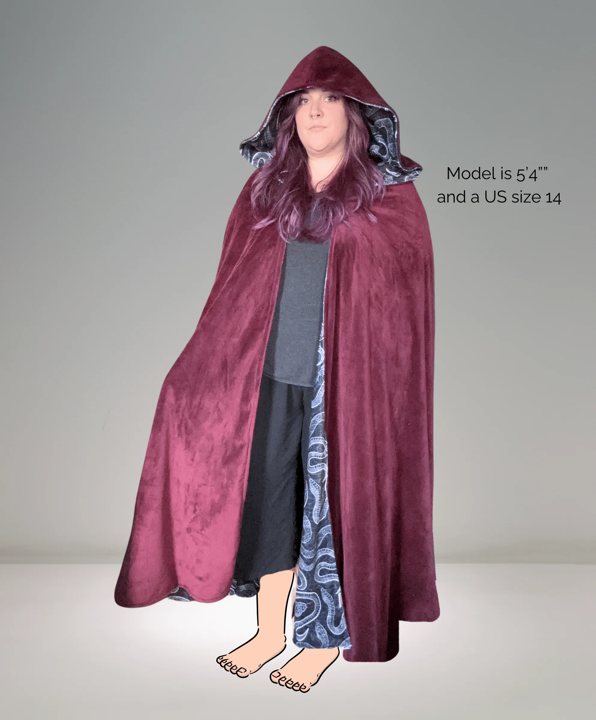 Standard Minky Cloak - Customizable Hooded Cape - Image 12