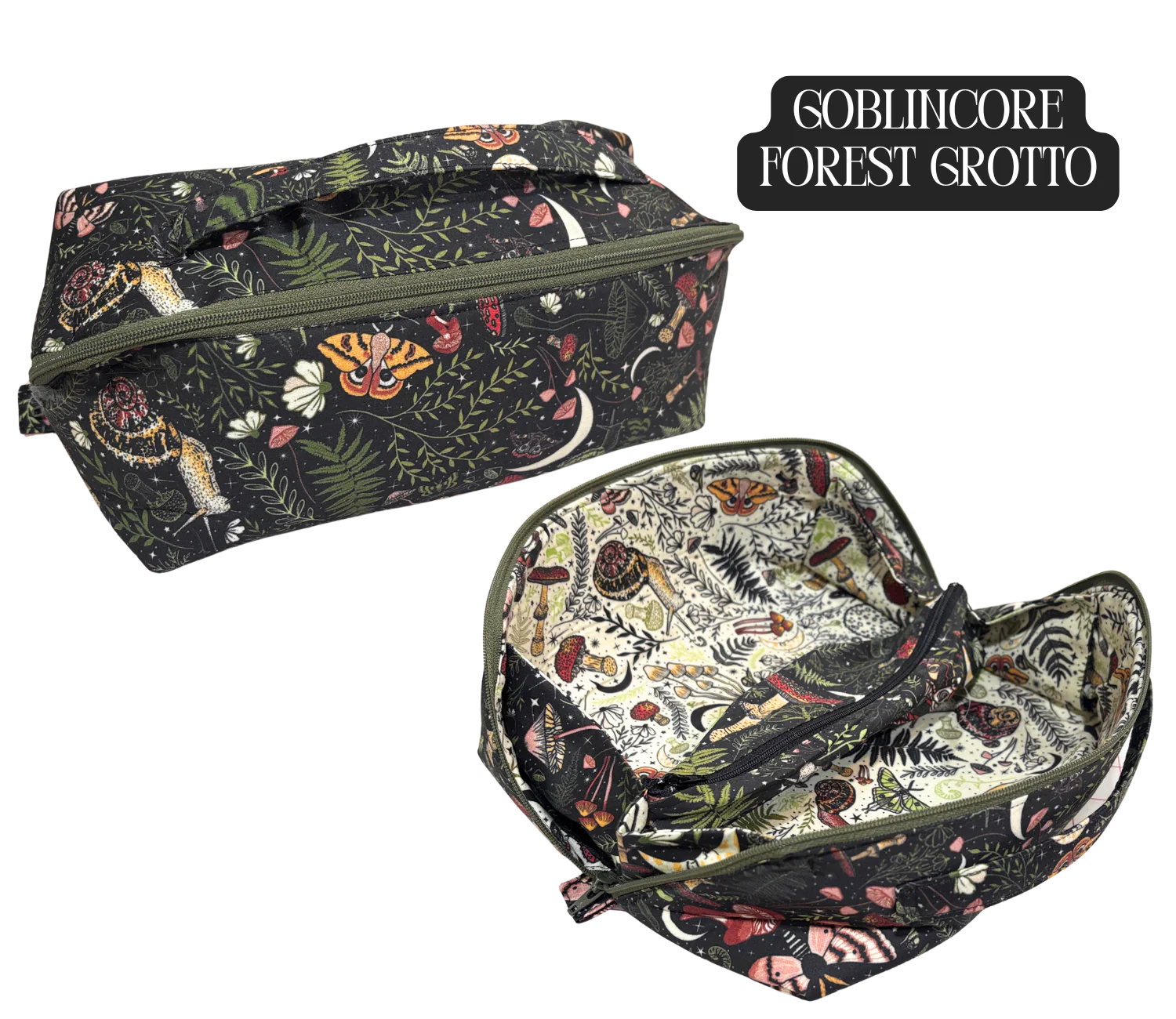 Toiletry Bag - Lay-Flat Makeup Bag - Image 9